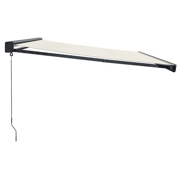 vidaXL Retractable Awning Cream 4.5x3 m Fabric and Aluminium