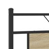 vidaXL Metal Bed Frame without Mattress Sonoma Oak 180x200 cm Super King