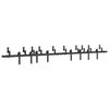 vidaXL Sliding Door Hardware Kit 305 cm Steel Black