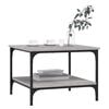 vidaXL Coffee Table Grey Sonoma 55x55x40 cm Engineered Wood