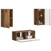 vidaXL TV Cabinet Set Wall-mounted 2 pcs Old Wood Engineered Wood