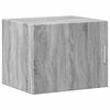 vidaXL Slim Storage Cabinet Grey Sonoma 50x42.5x225 cm Engineered Wood
