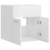 vidaXL Sink Cabinet High Gloss White 41x38.5x46 cm Engineered Wood
