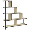 vidaXL Bookcase 4-Stair Sonoma Oak 139x33,5x149 cm Engineered Wood