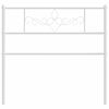 vidaXL Metal Replace Headboard White 107 cm