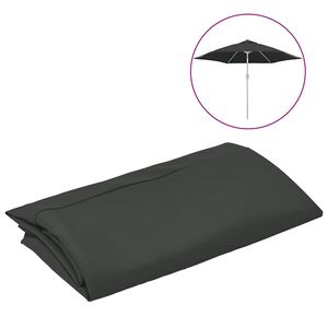 vidaXL Replacement Fabric | Anthracite | 100% polyester | 300 cm diameter