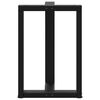 vidaXL Dining Table Legs T-Shaped&nbsp;2 pcs Black 50x35x(72-73) cm Steel