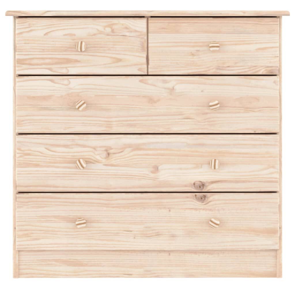 Natural pine chest store of drawers