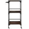 vidaXL Kitchen Trolley Brown Oak 60.5x50x105 cm Engineered Wood