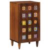 vidaXL Sideboard with Storage Walnut 40 x 33 x 75 cm Solid Mango Wood