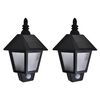 vidaXL Wall Lantern | Set of 2 | Black | ABS | Medium | Lights | Wall Lantern