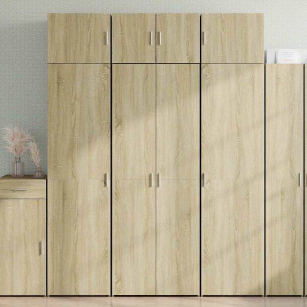 vidaXL Highboard Sonoma Oak 70x42.5x185 cm Engineered Wood