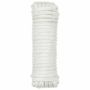 vidaXL Boat Rope 10 mm 6 m White Polyester