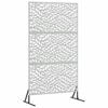 vidaXL Privacy Screen 100 x 50 x 180 cm Galvanised Steel Silver