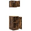 vidaXL Garage Cabinets 2 pcs Smoked Oak Engineered Wood