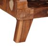 vidaXL End Table with Shelf Brown 40 x 40 x 49 cm Solid Reclaim Wood