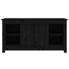vidaXL TV Cabinet Black 103x36,5x52 cm Solid Wood Pine