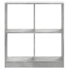 vidaXL Bookcase Concrete Grey 68.5x32x75 cm Engineered Wood