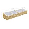 vidaXL Greenhouses 2 pcs Impregnated Pinewood 200x50x35 cm