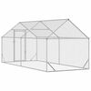 vidaXL Chicken Cage Silver 400x170x177cm Galvanised Steel