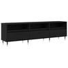 vidaXL TV Cabinet 150 x 30 x 45 cm Black Oak Engineered Wood
