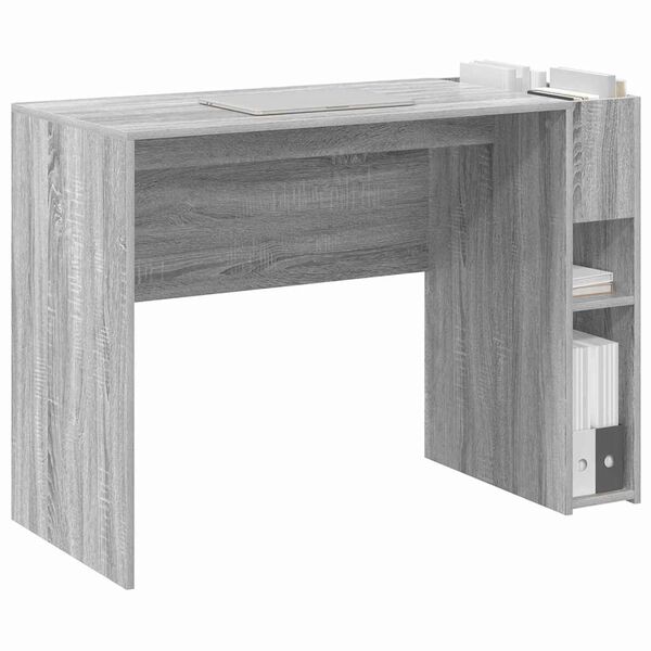 vidaXL Desk Grey Sonoma 109 x 50 x 78 cm Engineered Wood