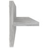 vidaXL Wall Shelf 2 pcs Concrete Grey 60x11.5x18 cm Engineered Wood
