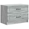 vidaXL Bedside Cabinet Grey Sonoma 62 x 34.5 x 44.5 cm Engineered Wood