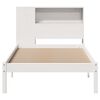 vidaXL Bookcase Bed without Mattress White 90x200 cm Solid Wood Pine