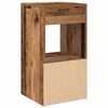 vidaXL Bedside Cabinets with Drawer 2 pcs Old Wood 35x34x66.5 cm