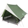 vidaXL Family Tent with Roof Green and White 220 x 220 x 184 cm