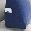 vidaXL Back Pillow Police Blue 45 x 20 x 35 cm Corduroy Fabric