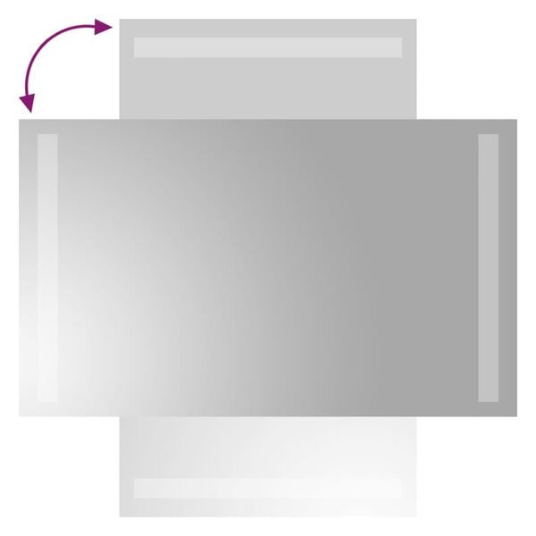 vidaXL LED Bathroom Mirror 30x50 cm