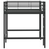 vidaXL Kids'Loft Bed Frame Black 99.5 x 200 cm Steel
