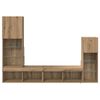 vidaXL TV Wall Units Wall-mounted 4 pcs Artisan Oak Engineered Wood