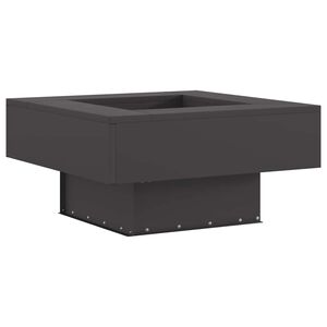 vidaXL Fire Bowl Black 60 x 60 x 30 cm Weathering Steel