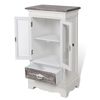 vidaXL Cabinet 2 Doors 1 Drawer White Wood