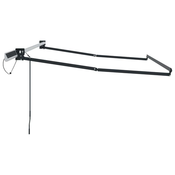 vidaXL Electric Retractable Awning Frame Anthracite aluminium