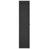 vidaXL Outdoor Storage Cabinet Black 65x37x165 cm PP