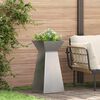 vidaXL Pillar Planter 2 pcs Silver 35 x 35 x 73 cm