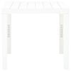 vidaXL Garden Table White 78x78x72 cm Plastic