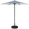 vidaXL Garden Parasol with Base 230 x 230 cm Polyester Rectangular