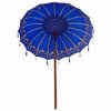 vidaXL Balinese Parasol Blue (180-190) x 260 cm Cotton and Wood