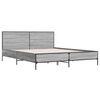 vidaXL Bed Frame without Mattress Grey Sonoma 140x190 cm