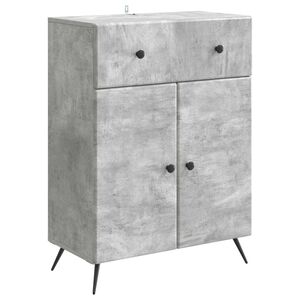 vidaXL Sideboard Concrete Grey 66 x 34.5 x 90 cm Engineered Wood