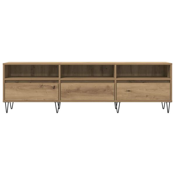 vidaXL TV Cabinet Artisan Oak 150x30x44.5 cm Engineered Wood