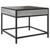 vidaXL Coffee Table with Infinity LED Grey Sonoma 50x50x41 cm