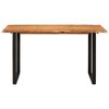 vidaXL Dining Table 140x70x76 cm Solid Acacia Wood
