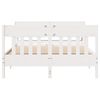 vidaXL Bed Frame without Mattress White 140x190 cm Solid Wood Pine