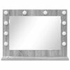 vidaXL Vanity Mirror Rectangular Grey Sonoma 60 x 45 x 18 cm